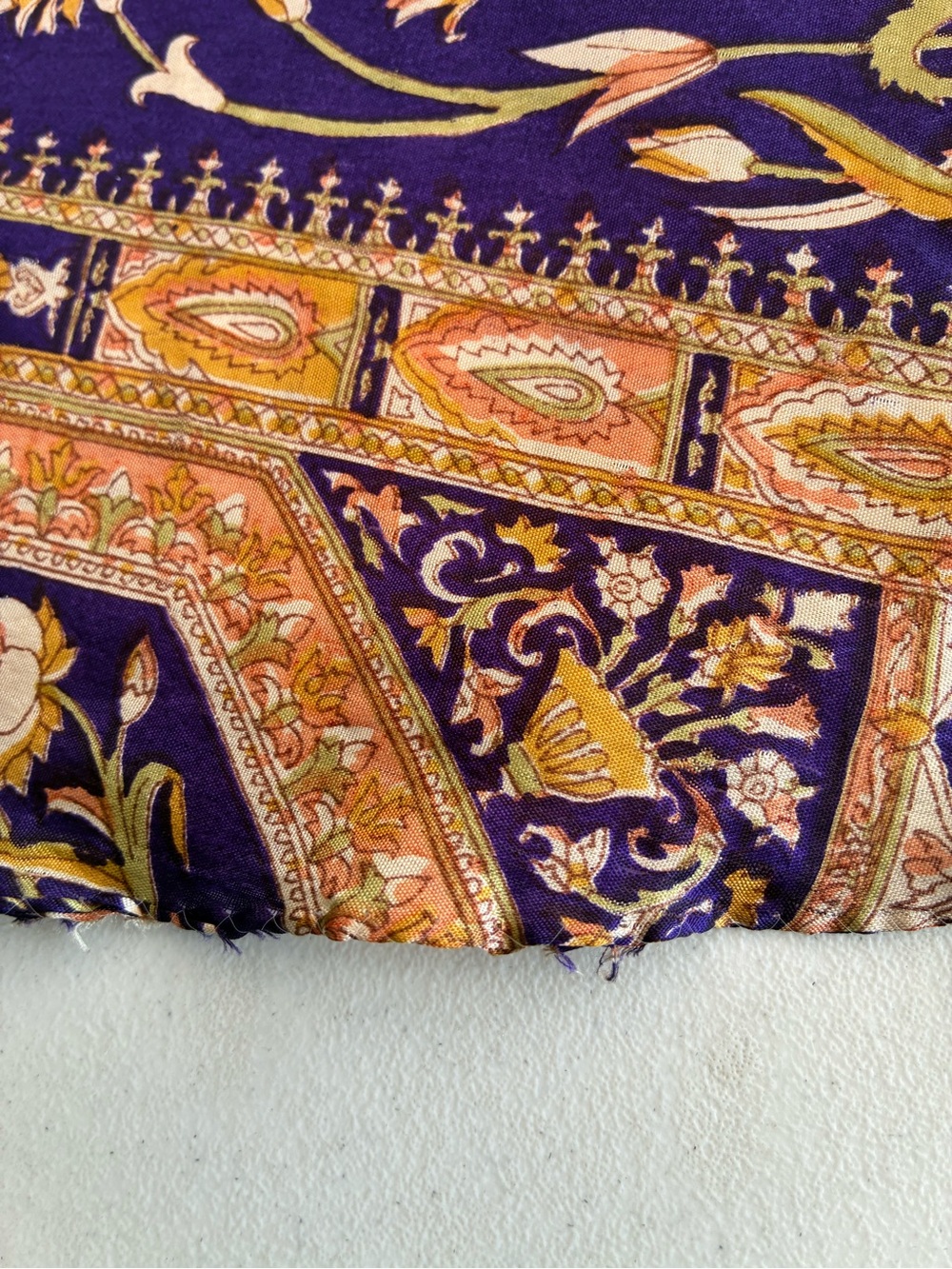 Silk Reversible Wrap Around Floral Skirt - Picture 9 of 13